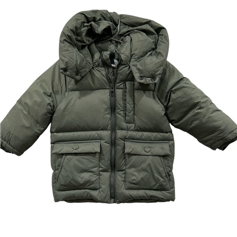 Zara Green Puffer Jacket